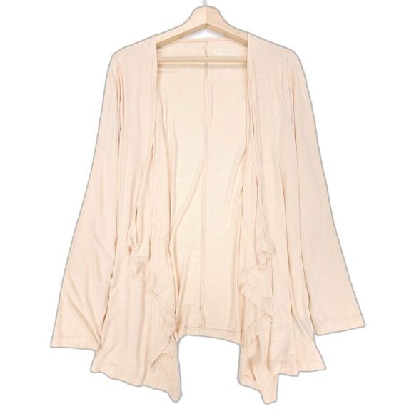 TORRID Super Soft Waterfall Cardigan Draped Open Front Sweater Sand Plus Size 1X - Picture 1 of 10